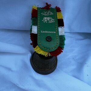 Lichtenstein Colorful Decorative Bell with Green Strap